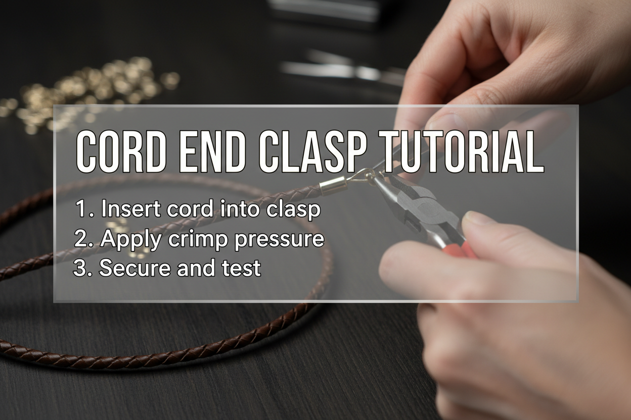 Cord End Cap Clasp Tutorial