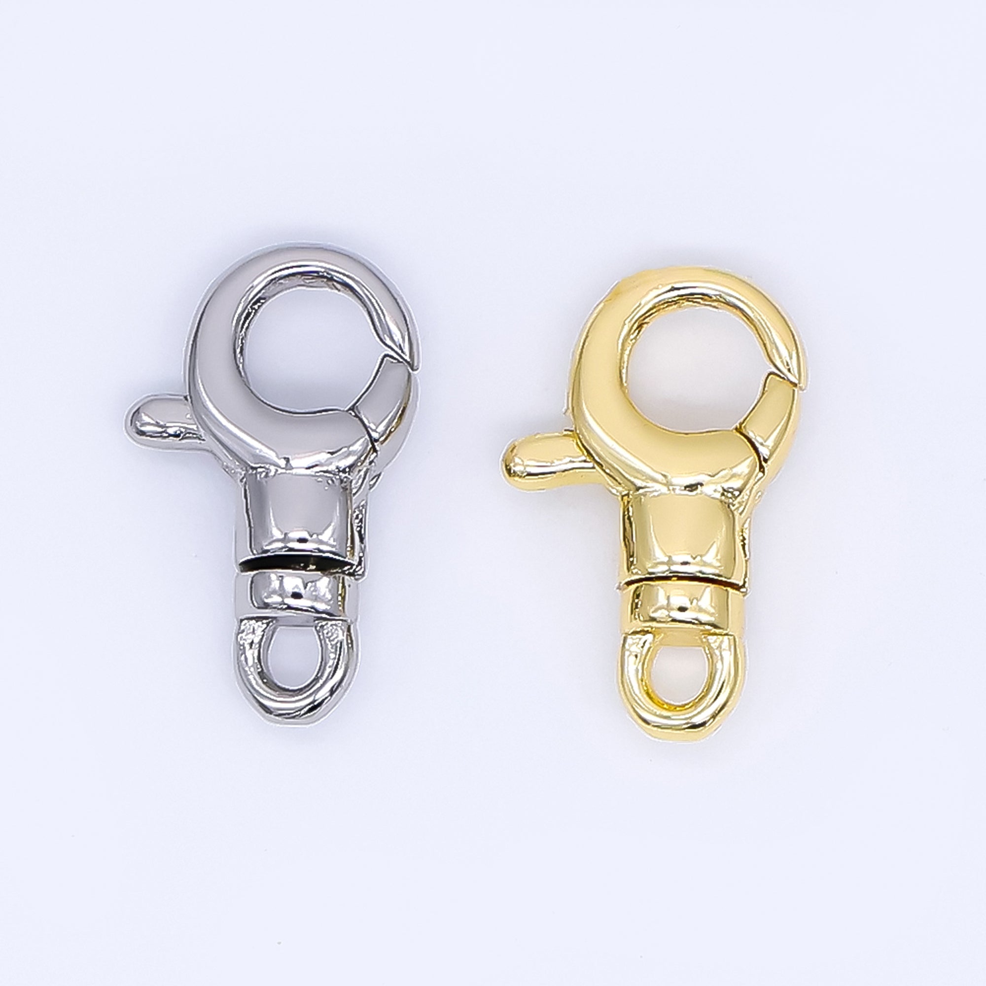 24K Gold Filled 13mm Lobster Clasps Minimalist Closure Finding in Gold & Silver | Z1157