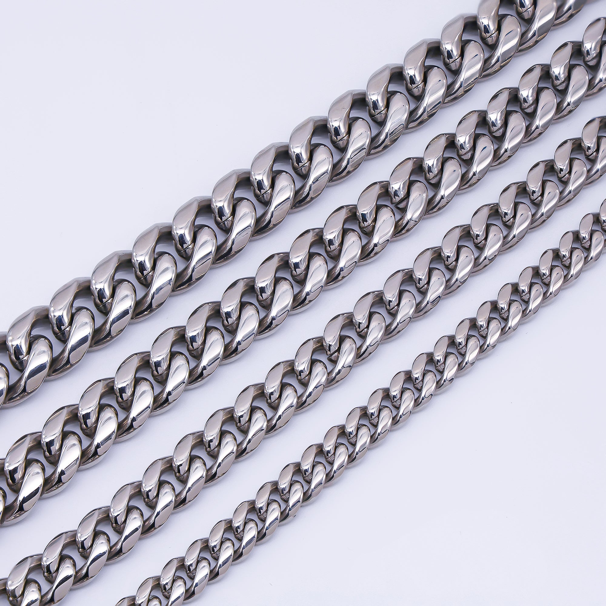 Chunky Gold Stainless Steel Men's Cuban Link Chain Necklace 18.11” Long, 12mm Wide WA-3908