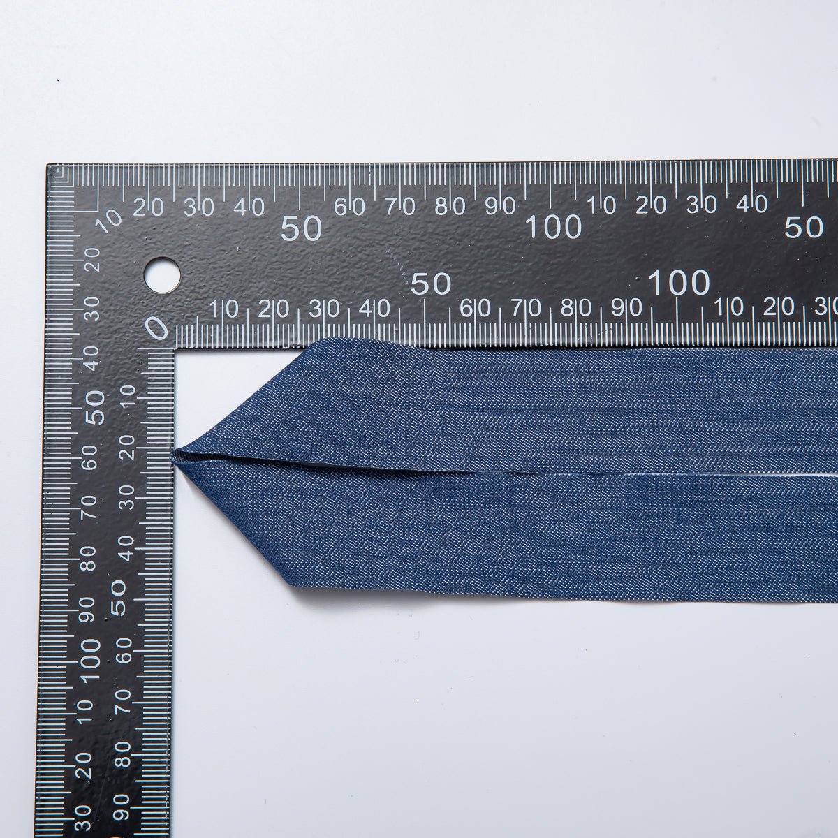 1 inch Blue Denim Fabric by Yard Unfinished Ribbon for Necklace Bracelet Supply | Roll - 1712 - DLUXCA