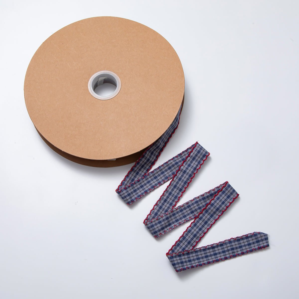 1 inch Blue Denim Fabric by Yard Unfinished Ribbon for Necklace Bracelet Supply | Roll - 1712 - DLUXCA