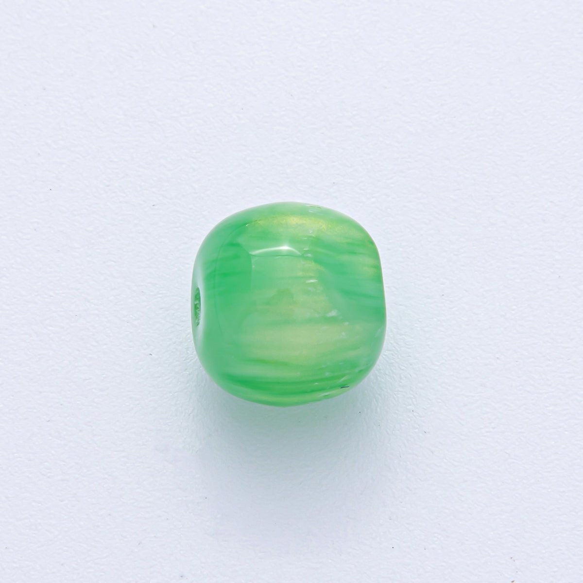 10 pcs 12mm Green, White, Black, Yellow, Purple, Blue, Red, Grey, Pink Glitter Round Resin Bead Set | B584 - B600 - DLUXCA