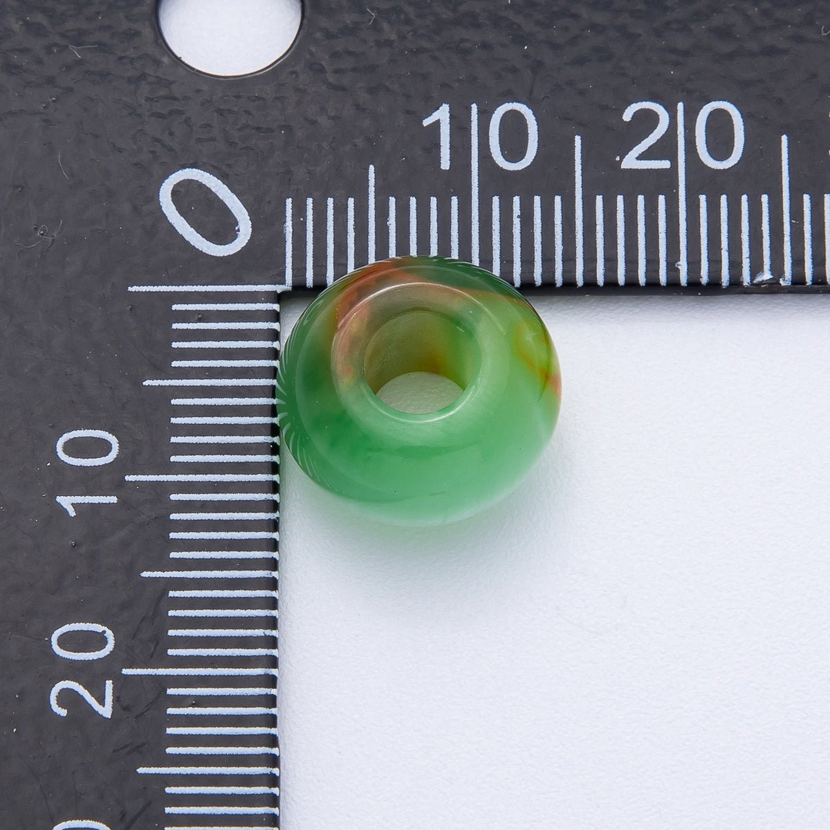10 pcs 7mm Blue, Green, Brown, Red Multicolor Resin Rondelle Bead | B618 B621 - DLUXCA