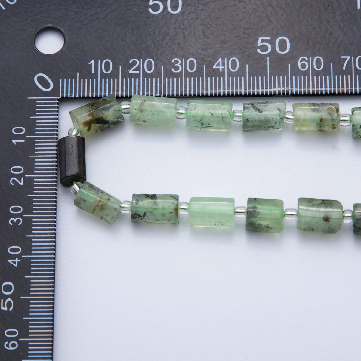 10.5mm Bead Natural Gemstone Cylinder Tube Strand Finding | WA - 1504 - DLUXCA