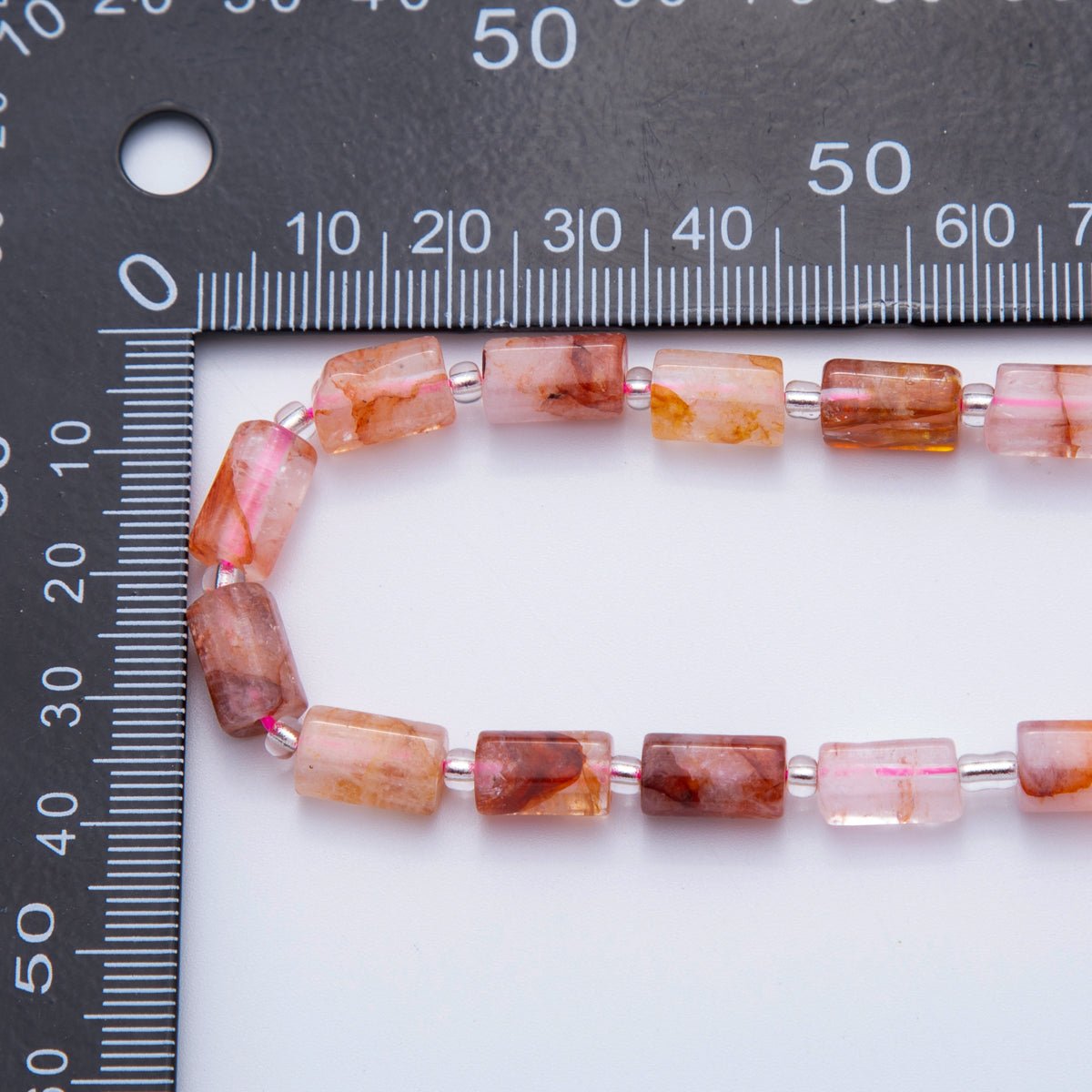 10.5mm Bead Natural Gemstone Cylinder Tube Strand Finding | WA - 1504 - DLUXCA