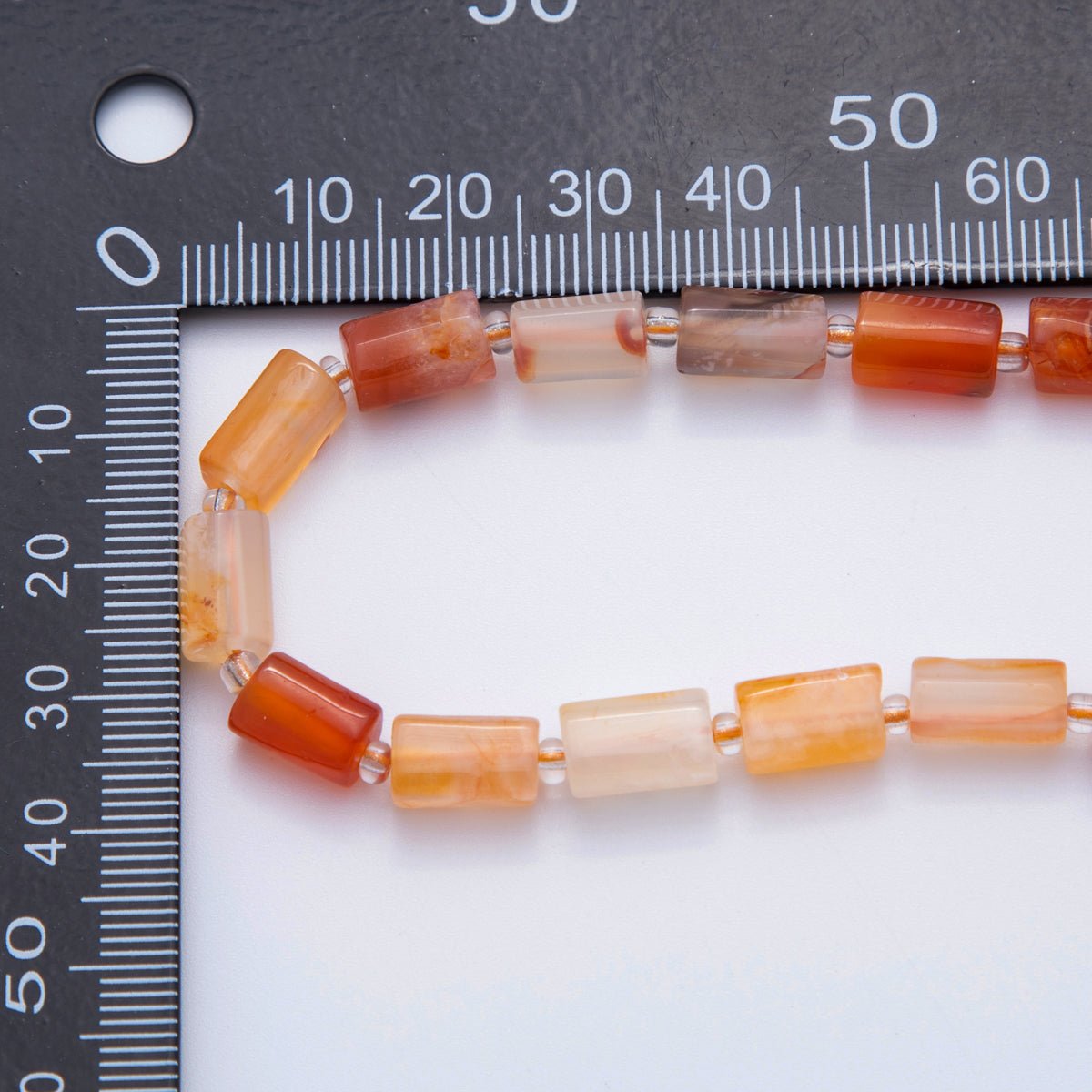10.5mm Bead Natural Gemstone Cylinder Tube Strand Finding | WA - 1504 - DLUXCA