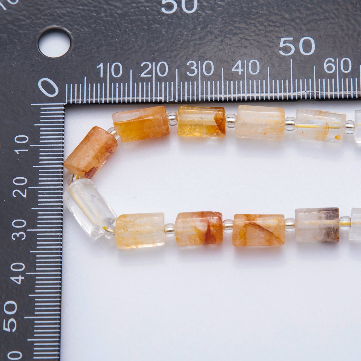 10.5mm Bead Natural Gemstone Cylinder Tube Strand Finding | WA - 1504 - DLUXCA
