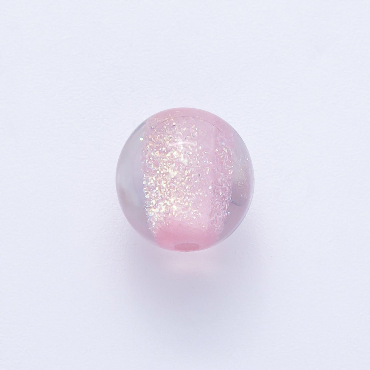 10pcs 12mm Green, Red, Grey, Purple, Black, Pink Glitter Resin Round Bead | B680 - B685 - DLUXCA
