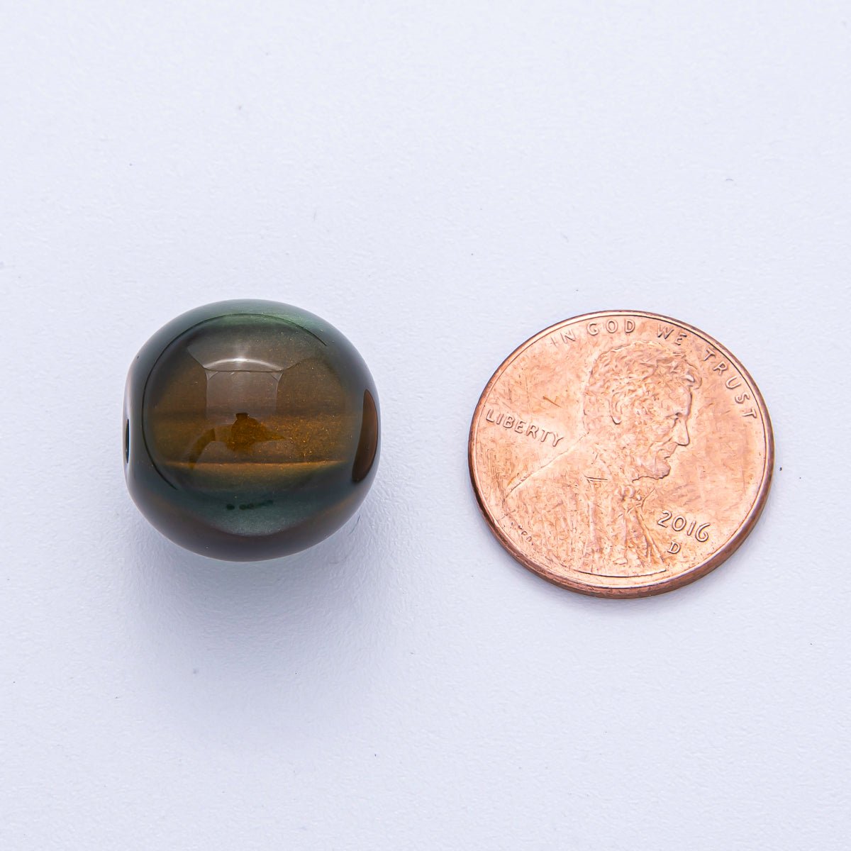 10x 16mm Purple, White, Green, Red, Brown, Pink Glitter Acrylic Resin Round Bead Set | B601 - B604 - DLUXCA