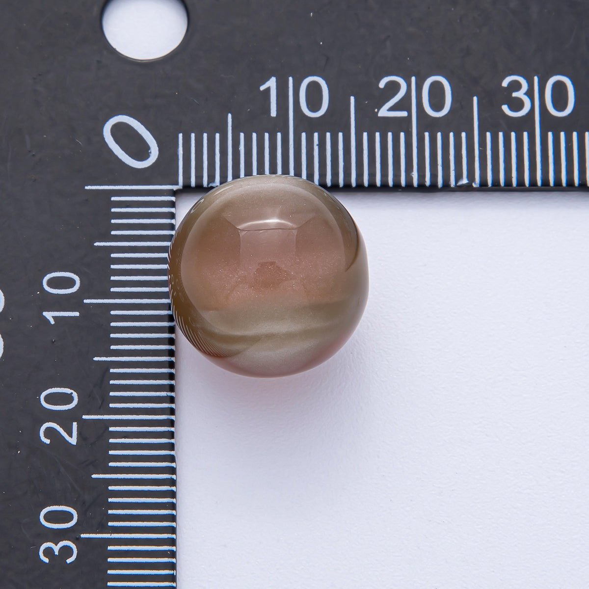 10x 16mm Purple, White, Green, Red, Brown, Pink Glitter Acrylic Resin Round Bead Set | B601 - B604 - DLUXCA