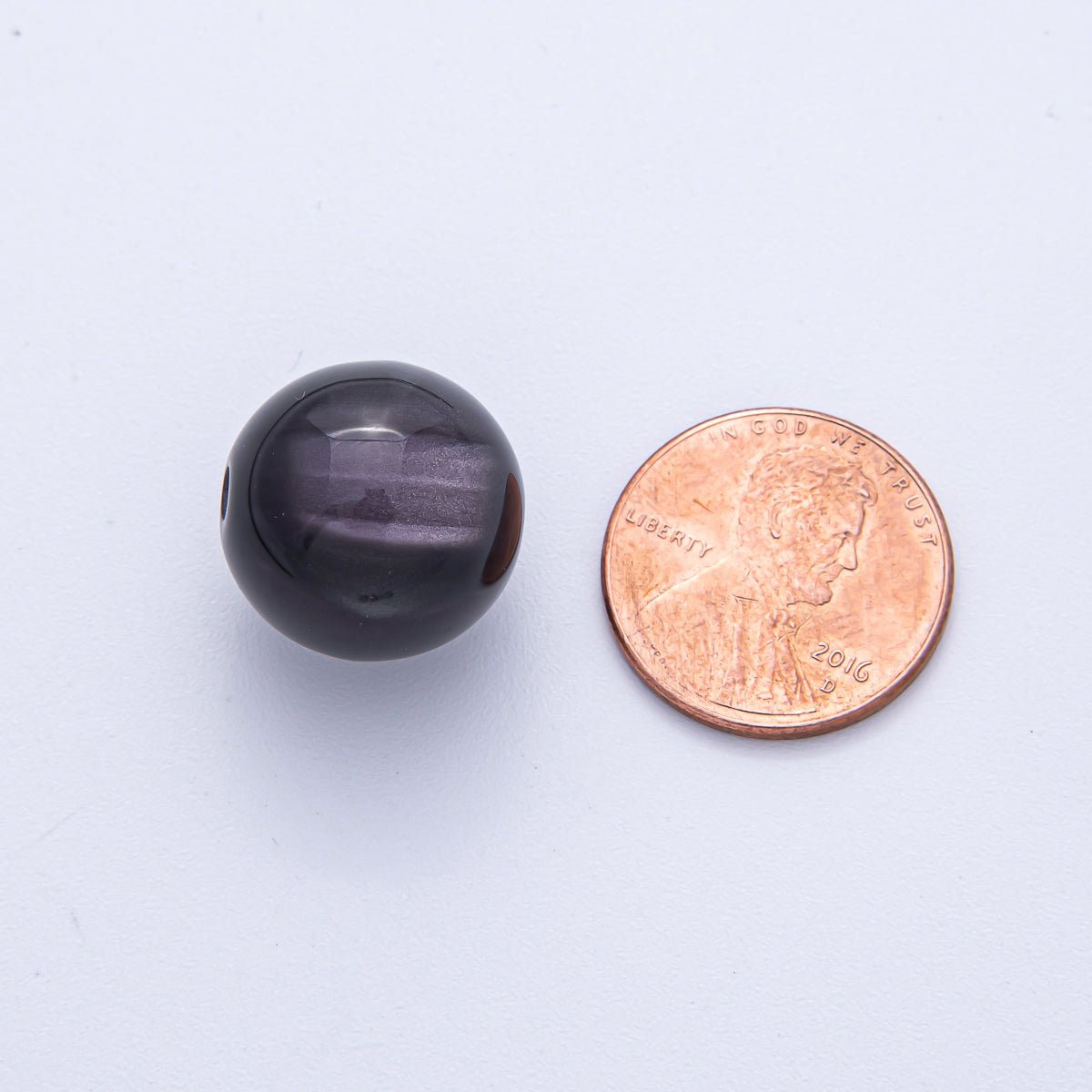 10x 16mm Purple, White, Green, Red, Brown, Pink Glitter Acrylic Resin Round Bead Set | B601 - B604 - DLUXCA