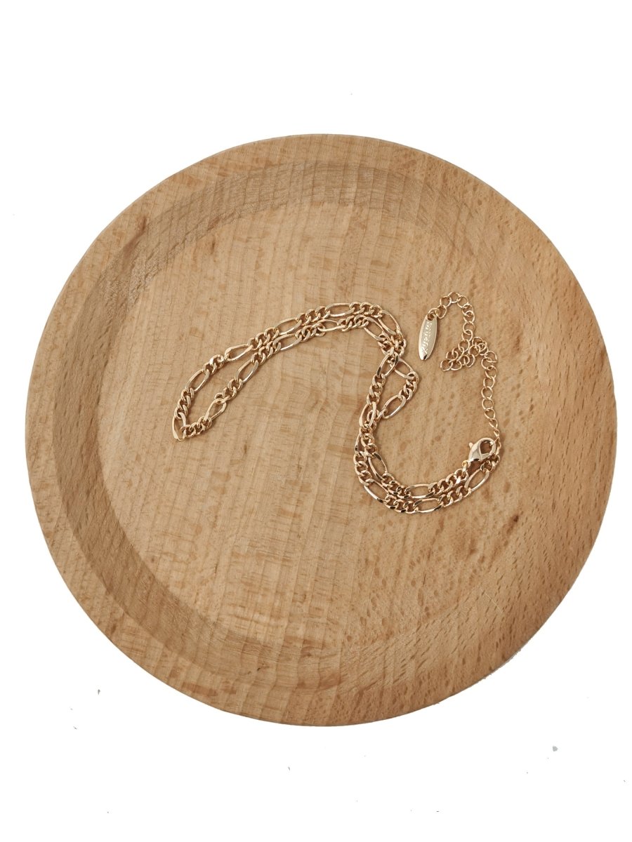 11.8'' Ready to Use 18k Gold Filled Figaro Necklace Chain, Layering Figaro Chain Dainty Necklace, Perfect for Choker Pendant Charm Necklace | CN - 585 Clearance Pricing - DLUXCA