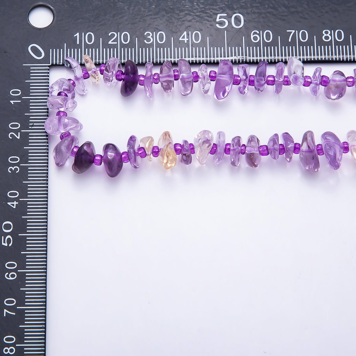 12mm Nero Marquina, Rose Quartz, Aquamarine, Kunzite, Amethyst, Lapis Lazuli Pebble Rondelle Natural Geometric Gemstone Strand Finding | WA-00211 - DLUXCA