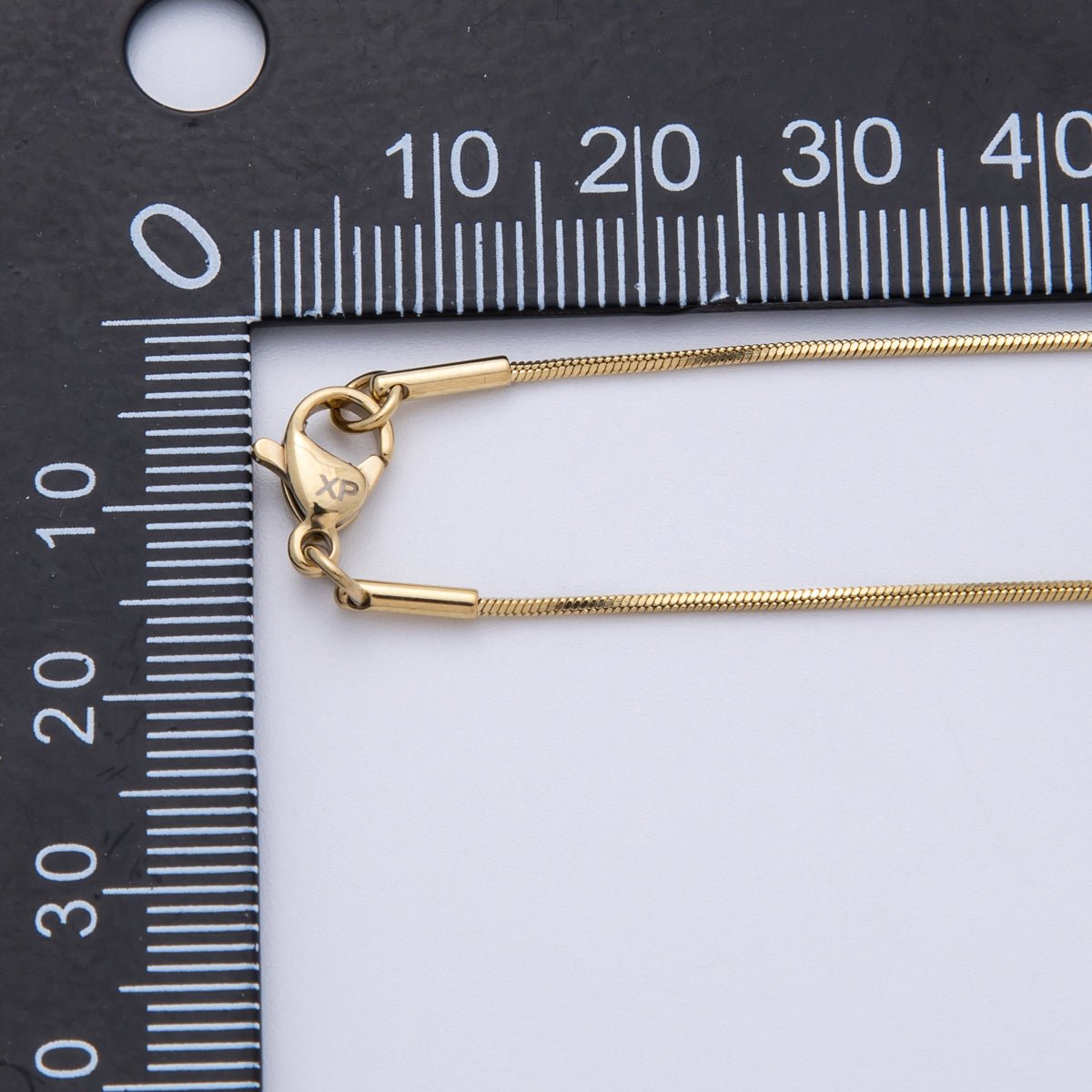 14K Gold Filled 0.8mm Dainty Minimalist Snake Chain 18 Inch Necklace | WA - 4085 - DLUXCA