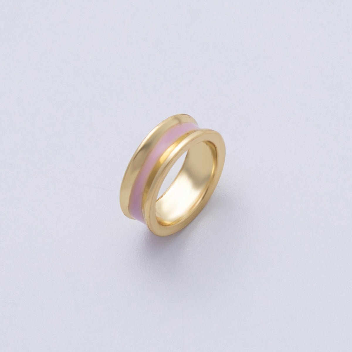 14K Gold Filled 10mm Enamel Rondelle Bead | Bead - 00015 - Bead - 00020 - DLUXCA