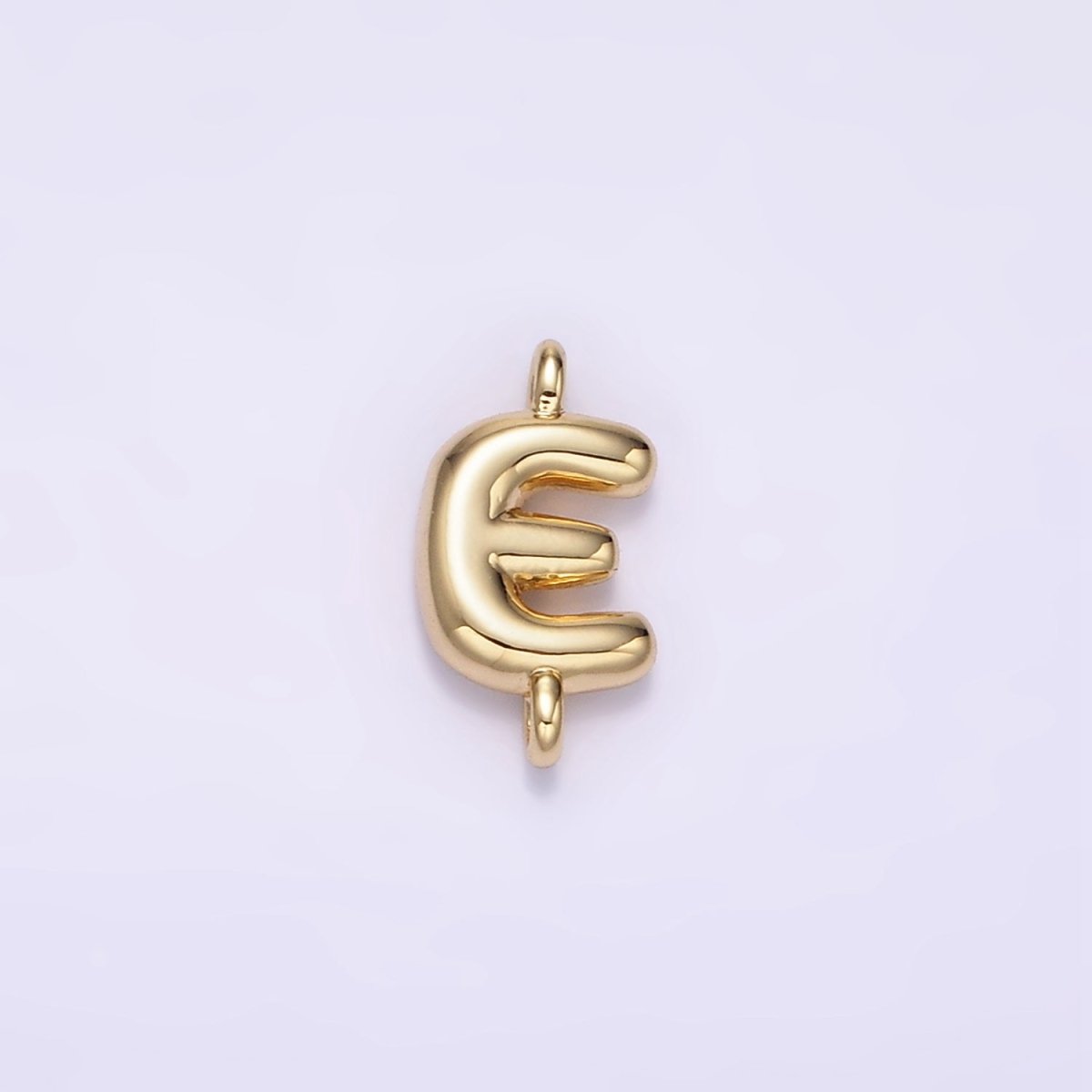 14K Gold Filled 10mm Initial Letter Chubby Balloon Mini Connector | A1539 - A1551 - DLUXCA