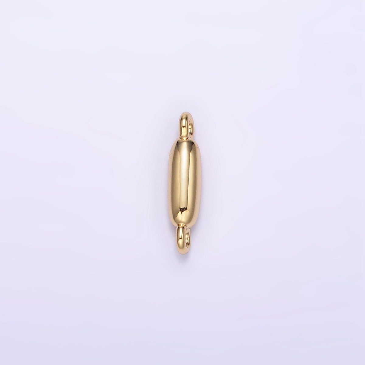 14K Gold Filled 10mm Initial Letter Chubby Balloon Mini Connector | A1539 - A1551 - DLUXCA