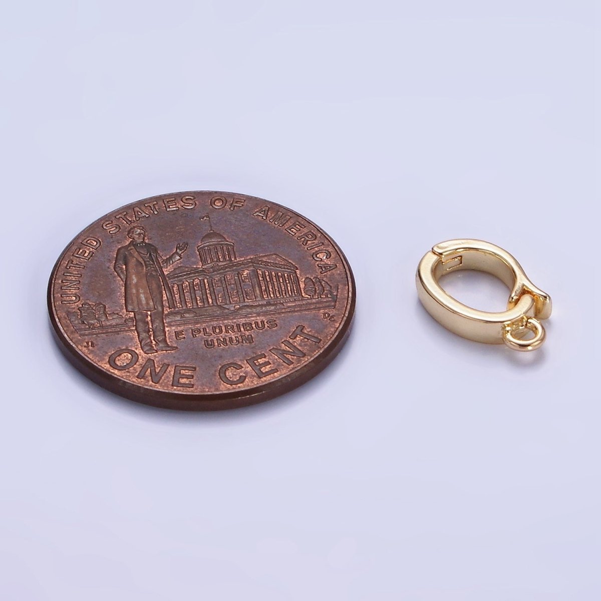 14K Gold Filled 10mm Snap Bail Latch Findings | L664 - DLUXCA