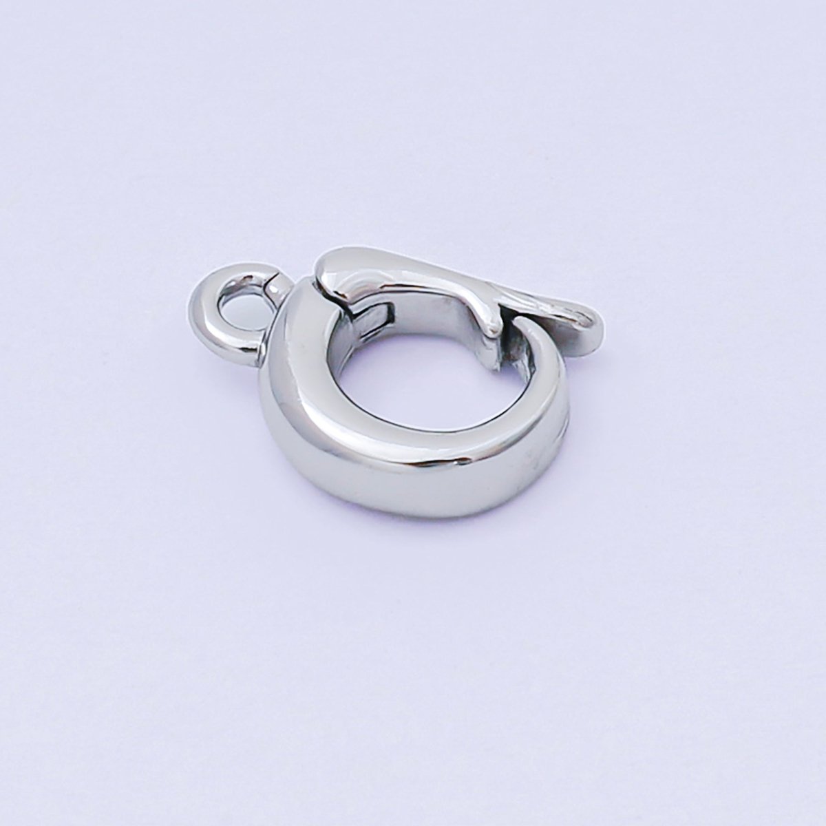 14K Gold Filled 11mm Dainty Bail Clasp Open Charm Finding in Gold & Silver | Z1340 - DLUXCA