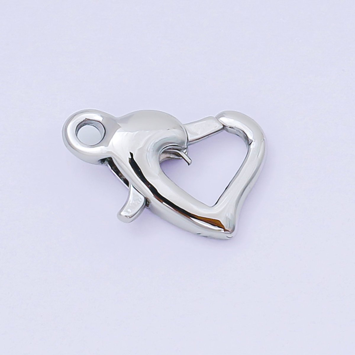 14K Gold Filled 13mm Heart - Shaped Lobster Clasp Closure Finding in Gold & Silver | Z1341 - DLUXCA