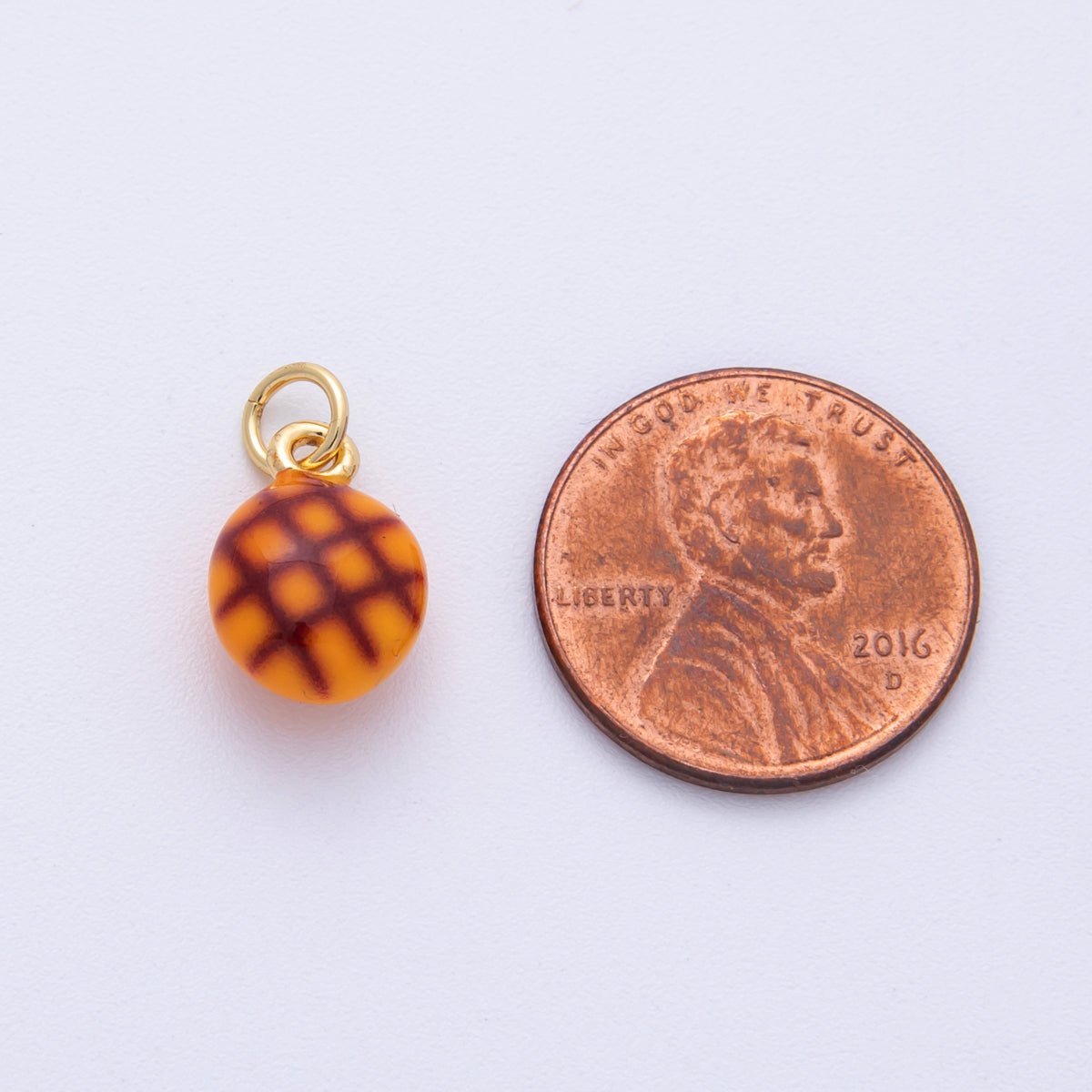 14K Gold Filled 13mm Plain Cupcake Pastry 3D Multidimensional Charm | Charms - 00027 - DLUXCA