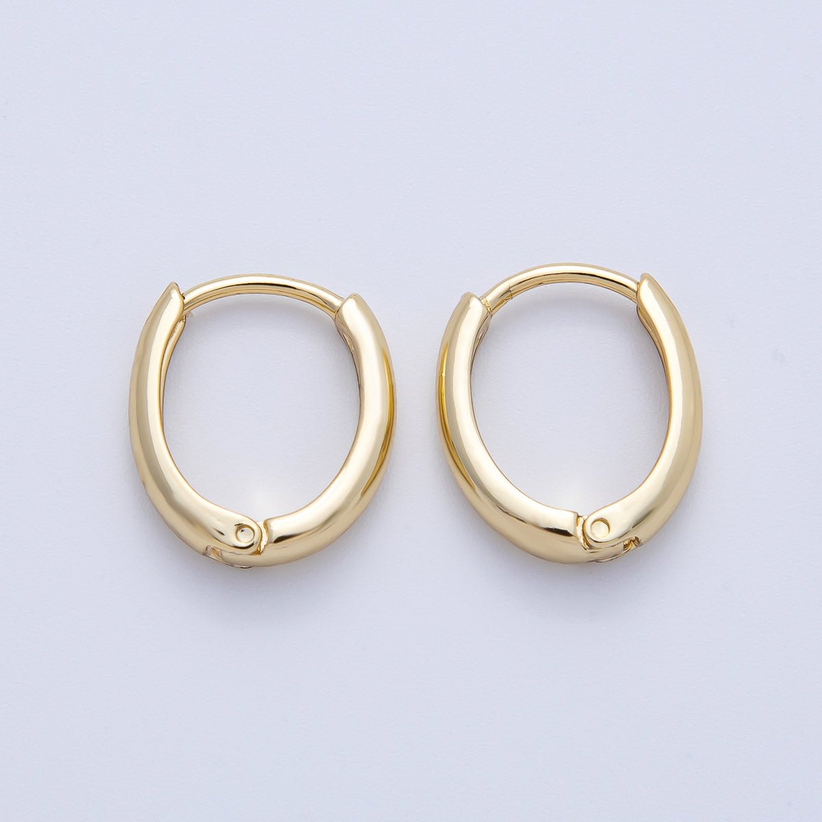 14K Gold Filled 15mm Minimalist Huggie Earrings | Earrings - 00078 - DLUXCA
