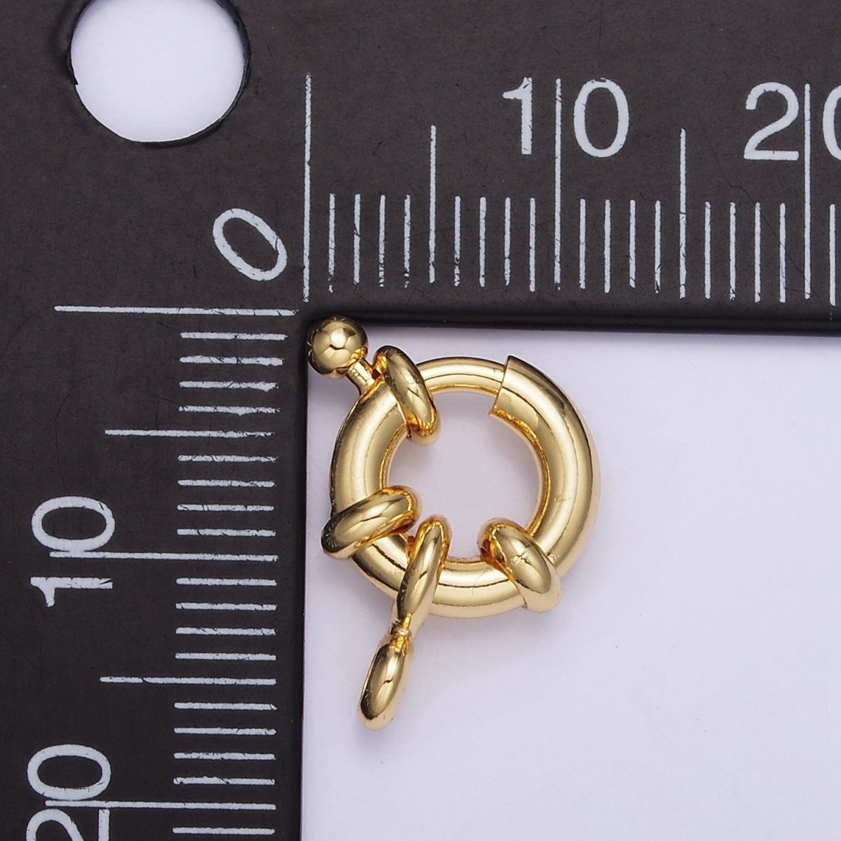 14K Gold Filled 15mm Sailor Clasps Closure Findings | Z811 - DLUXCA