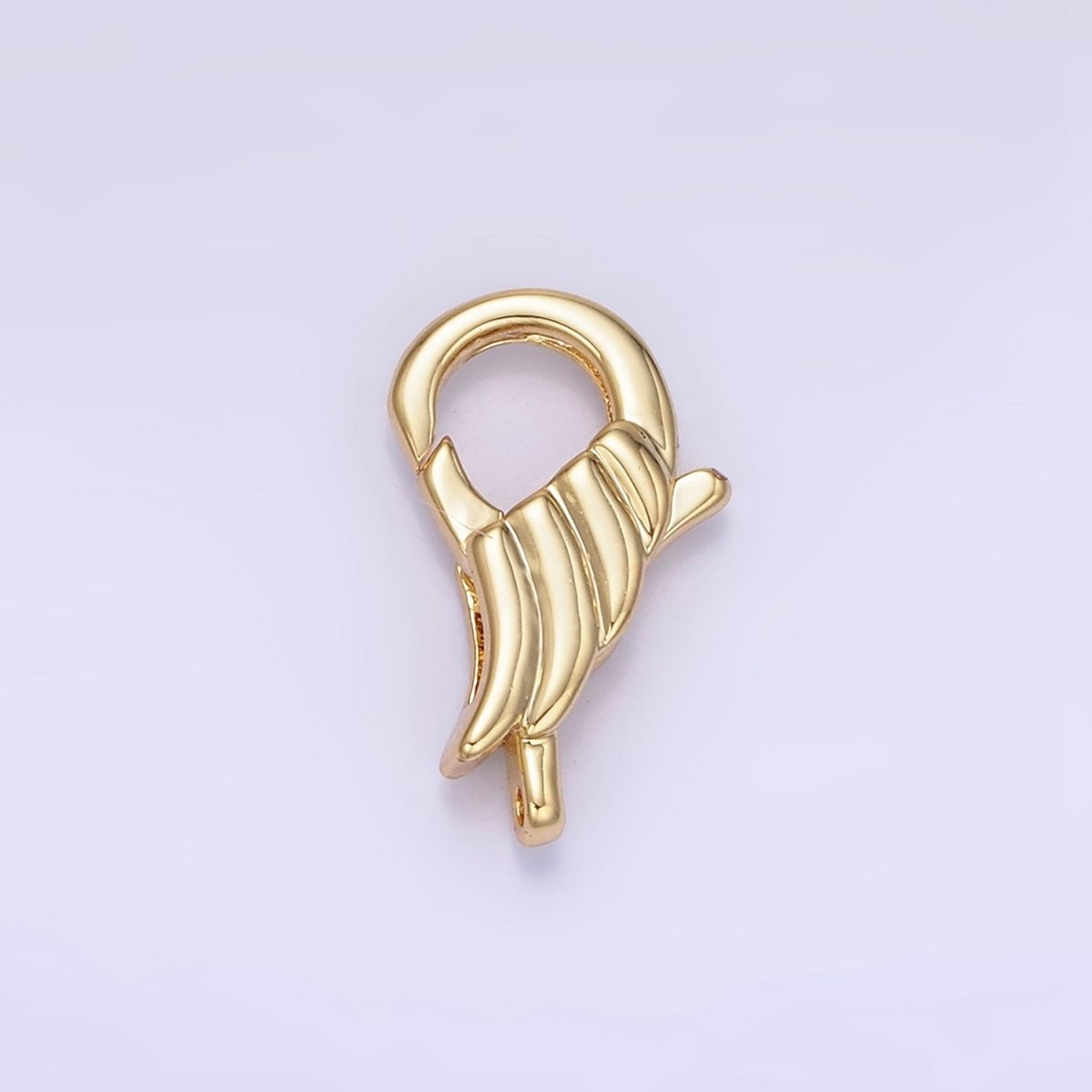 14K Gold Filled 15mm Wings Croissant Lobster Clasps Closure Findings | Z764 - DLUXCA