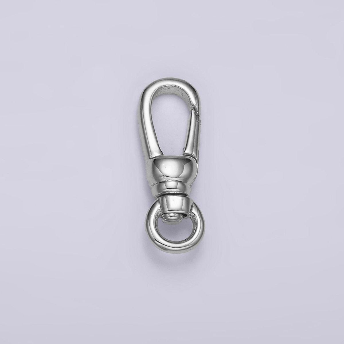 14K Gold Filled 18mm Trigerless Swivel Oblong Push Gate Closure Finding in Gold & Silver | Z638 - DLUXCA