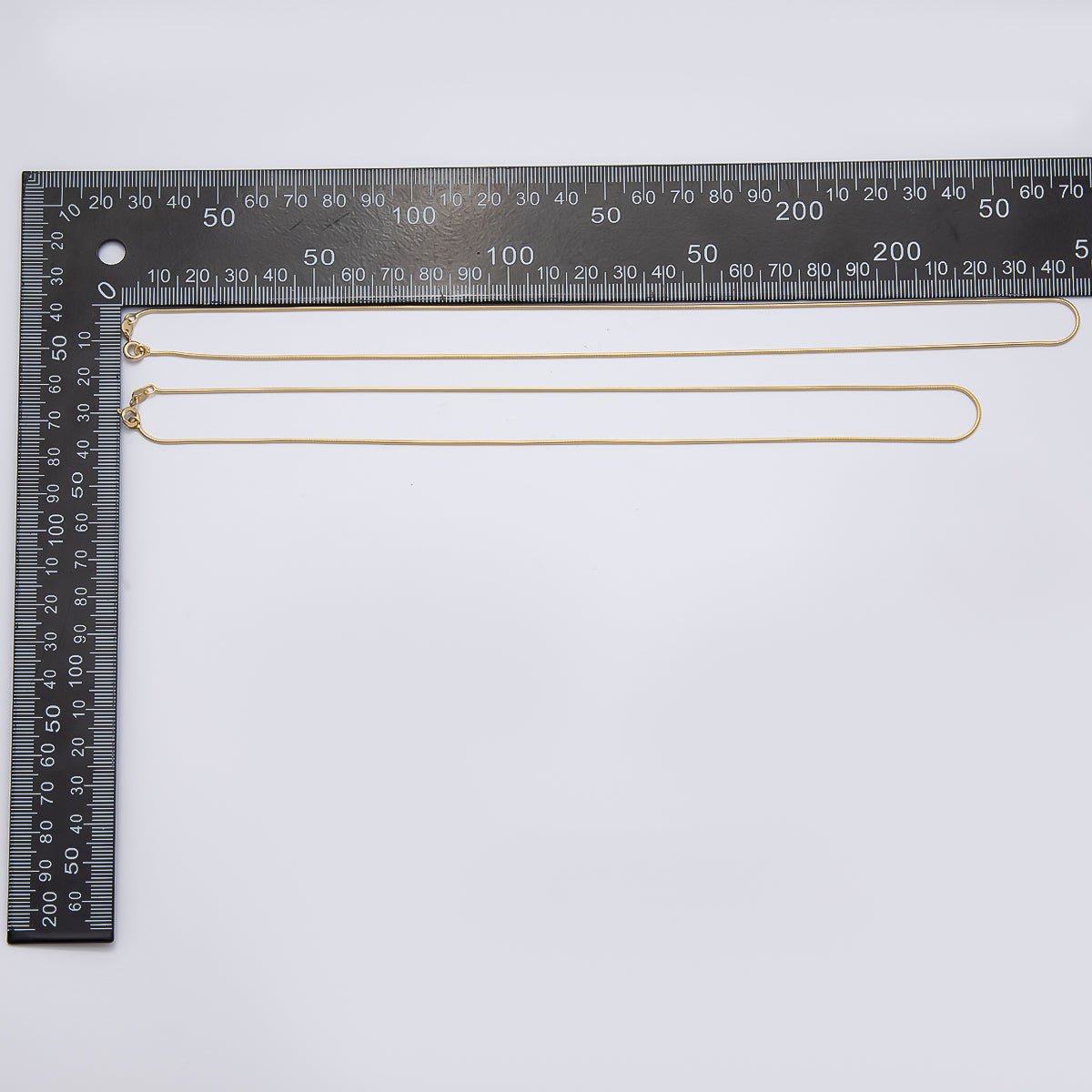 14K Gold Filled 1mm Minimalist Snake Chain 18 Inch, 20 Inch Necklace | WA - 04282 WA - 04283 - DLUXCA