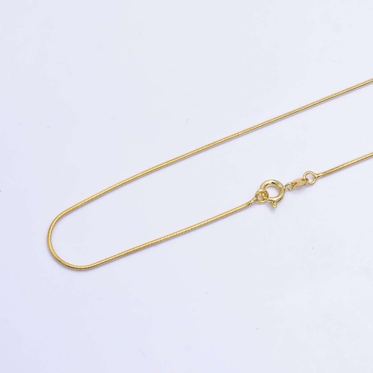 14K Gold Filled 1mm Snake Chain 20 Inch Necklace | WA-2510 - DLUXCA
