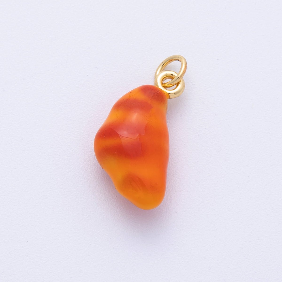 14K Gold Filled 20.3mm Plain Croissant Pastry 3D Multidimensional Charm | Charms - 00024 - DLUXCA