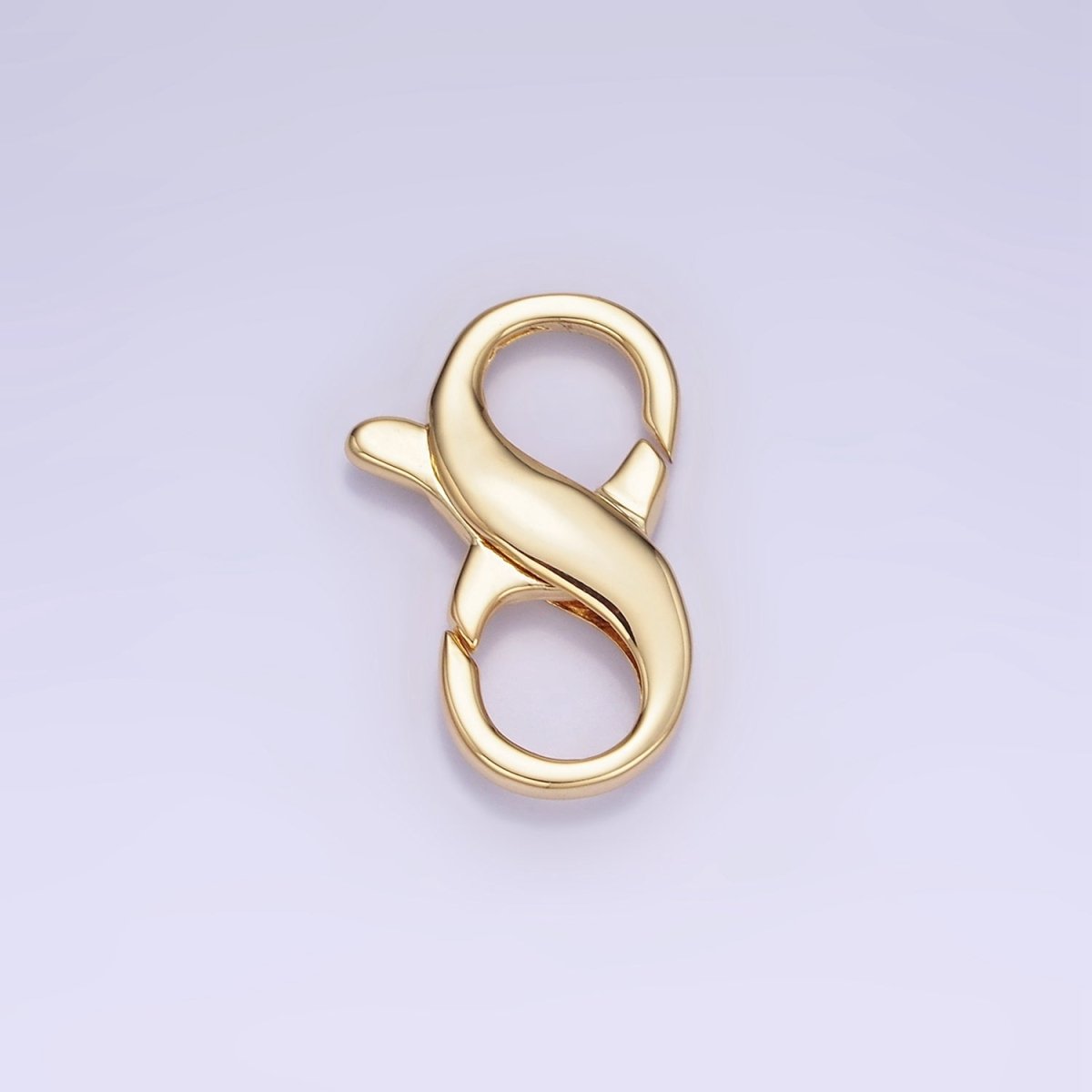 14K Gold Filled 20mm Double Infinity Lobster Clasps Closure Findings | Z767 - DLUXCA
