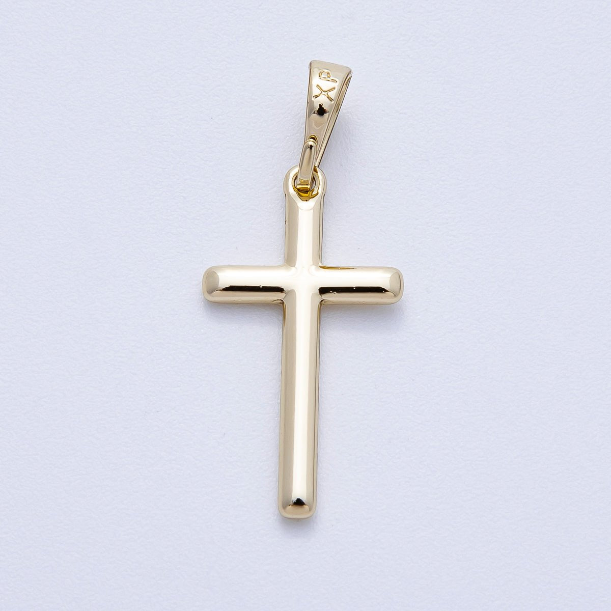 14K Gold Filled 24mm Minimalist Religious Cross Pendant | Charms - 00456 - DLUXCA