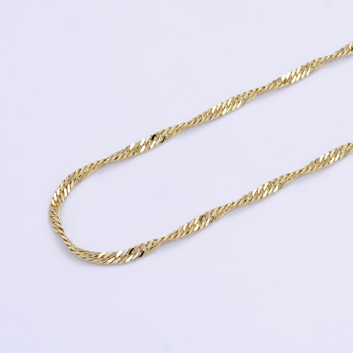 14K Gold Filled 2mm Singapore Chain 20 Inch Necklace | WA-2497 - DLUXCA