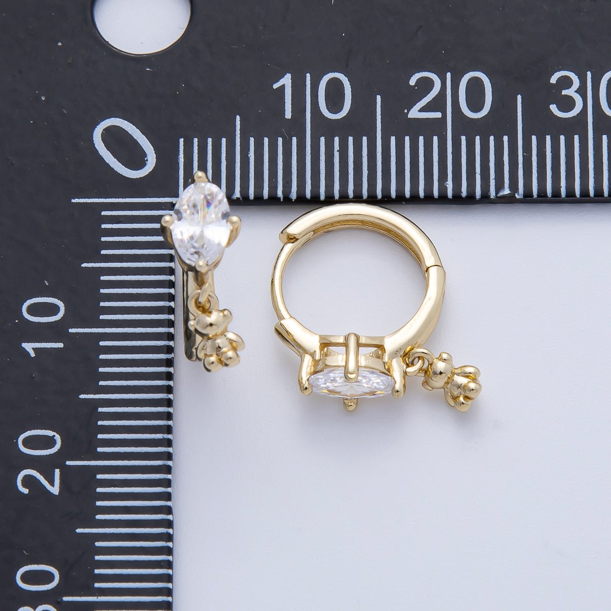 14K Gold Filled 30.5mm Micro Paved CZ Guadalupe Mary Open Round Pendant | Charms - 00063 - DLUXCA