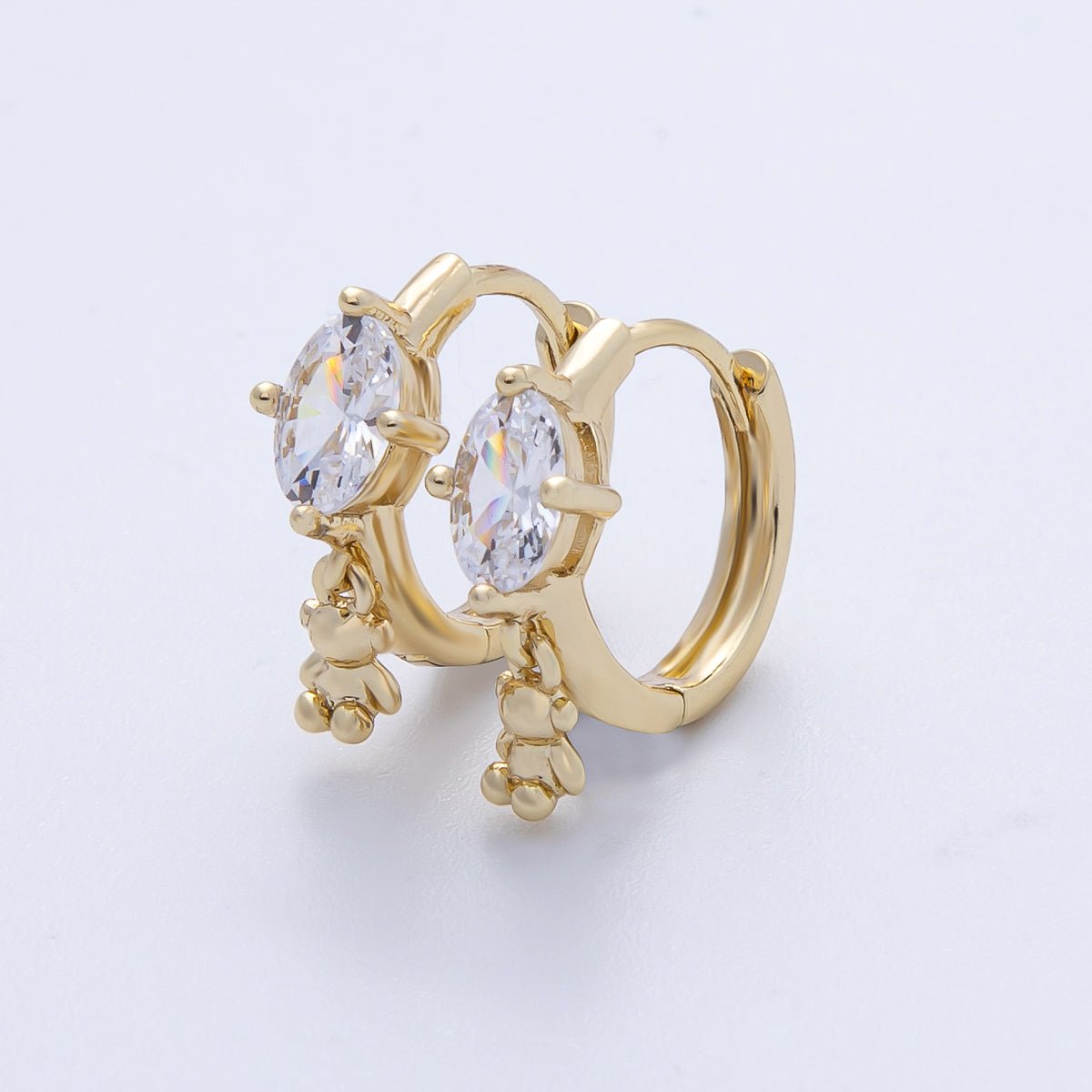 14K Gold Filled 30.5mm Micro Paved CZ Guadalupe Mary Open Round Pendant | Charms - 00063 - DLUXCA