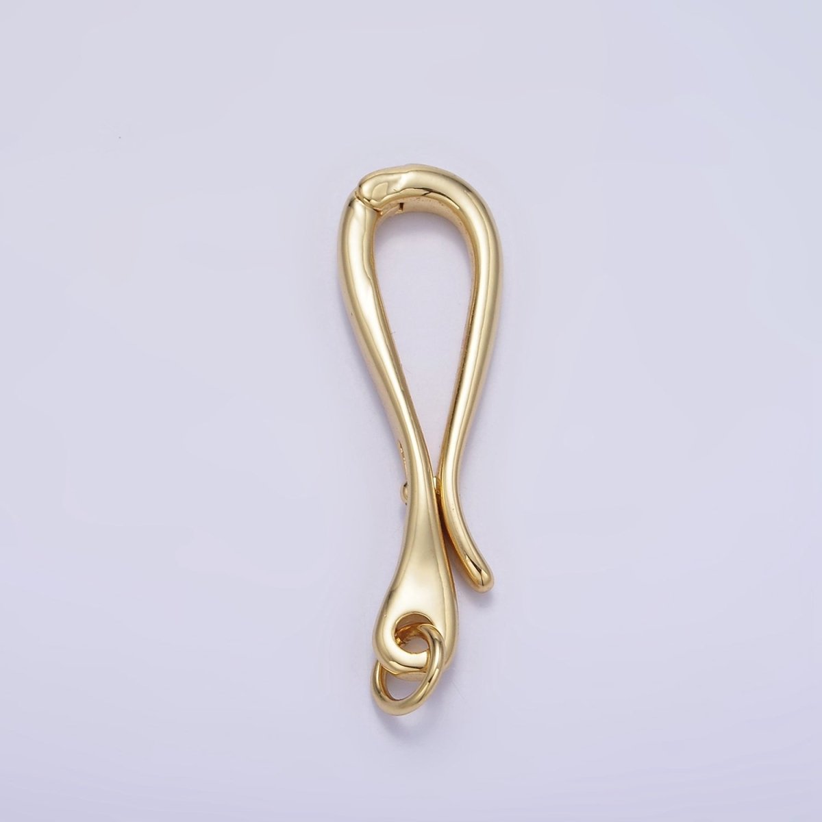 14K Gold Filled 18mm Tied Curved S-Hook Closure Findings Supply in Gold &  Silver, Z657