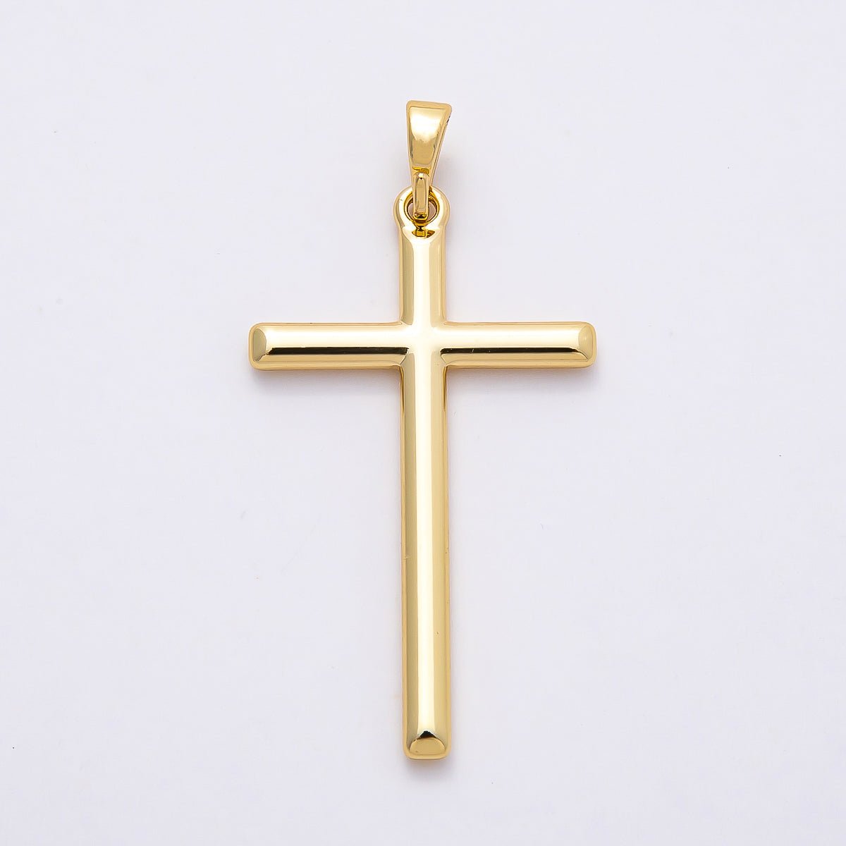 14K Gold Filled 36mm Plain Religious Cross Charm | Charms - 00666 - DLUXCA
