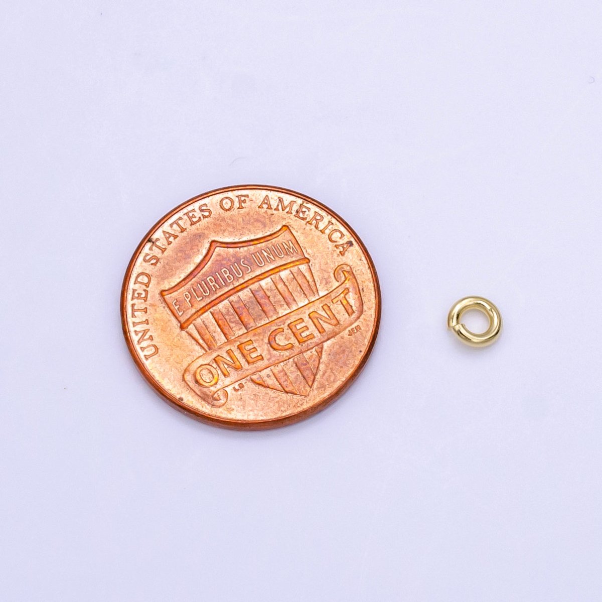 14K Gold Filled 4mm Jump Ring Jewelry Component Findings Set | SP-1613 - DLUXCA