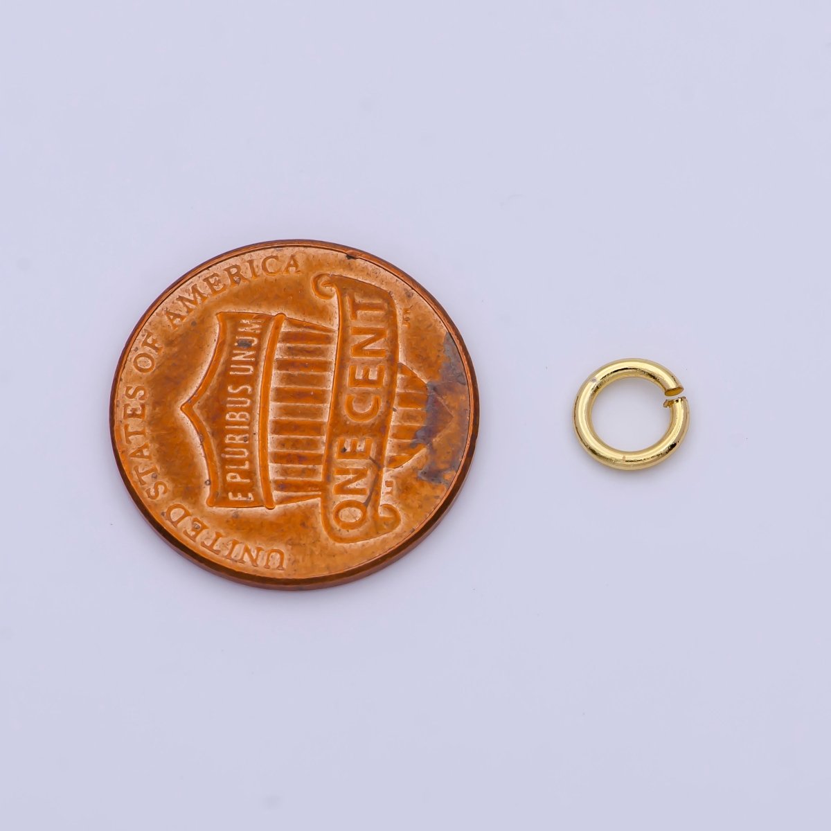 14K Gold Filled 6mmx0.6mm Jump Ring Findings Set | Z780 - DLUXCA