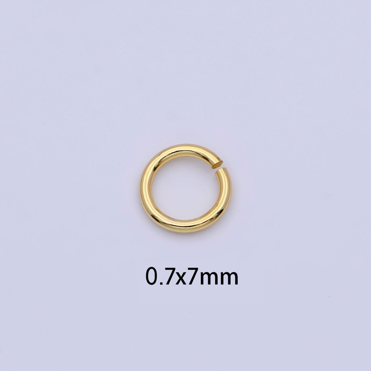 14K Gold Filled 7mmx0.7mm Jump Ring Findings Set | Z781 - DLUXCA