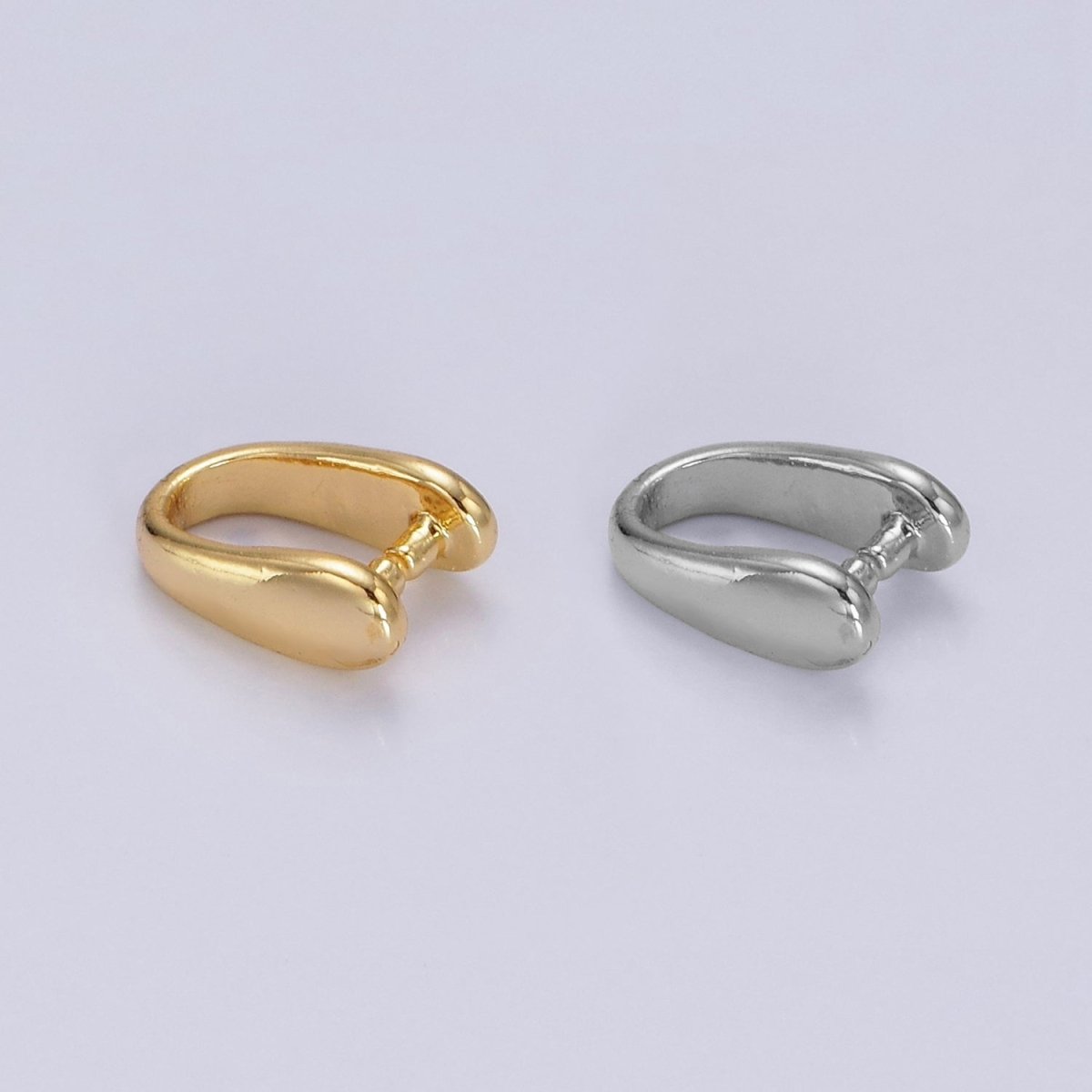 14K Gold Filled 9mm Snap Bail Minimalist Jewelry Findings Supply | Z584 - DLUXCA