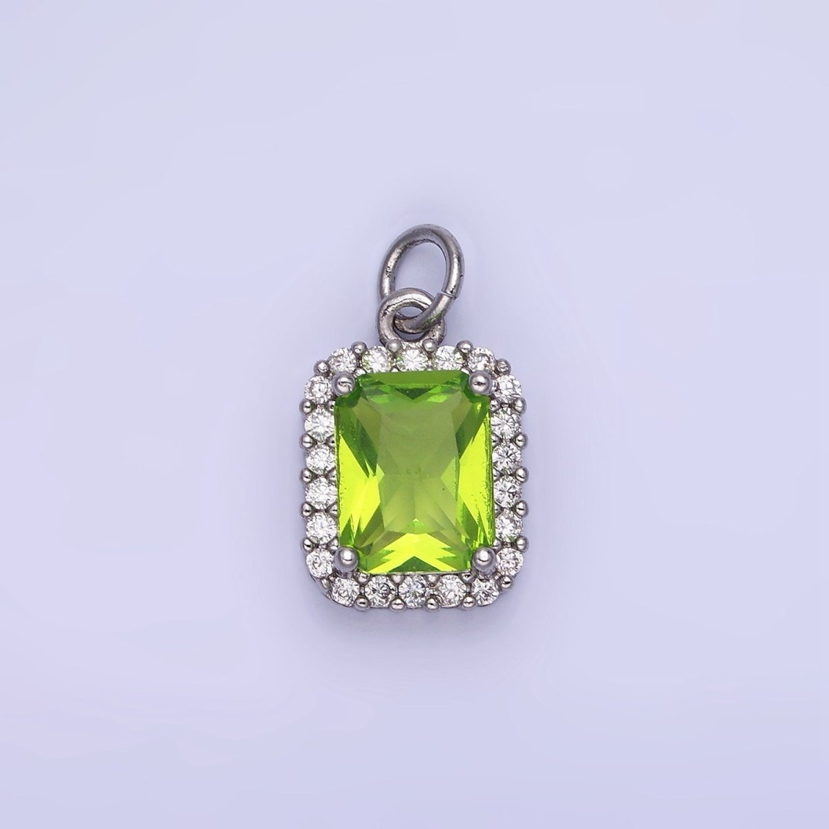 14K Gold Filled Baguette CZ Micro Paved Charm | AG756 - AG767 - DLUXCA