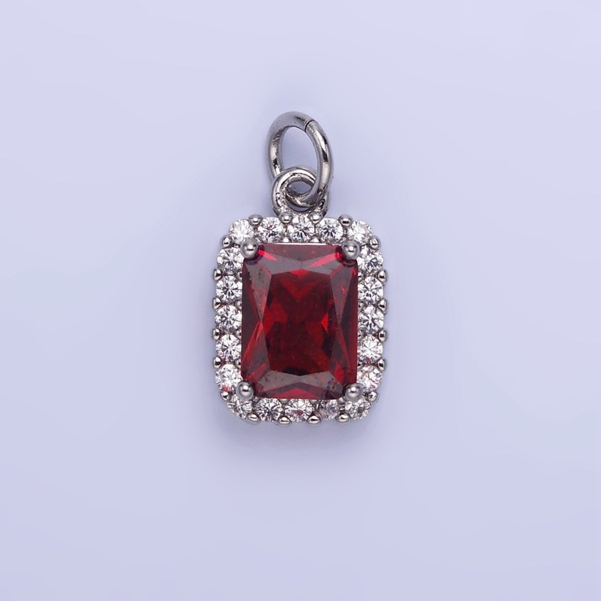 14K Gold Filled Baguette Micro Paved CZ Charm in Gold & Silver | AG768 - AG774 - DLUXCA