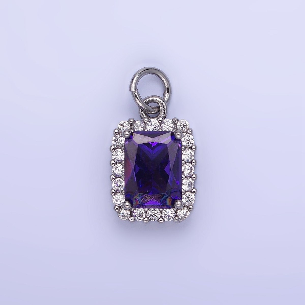 14K Gold Filled Baguette Micro Paved CZ Charm in Gold & Silver | AG768 - AG774 - DLUXCA