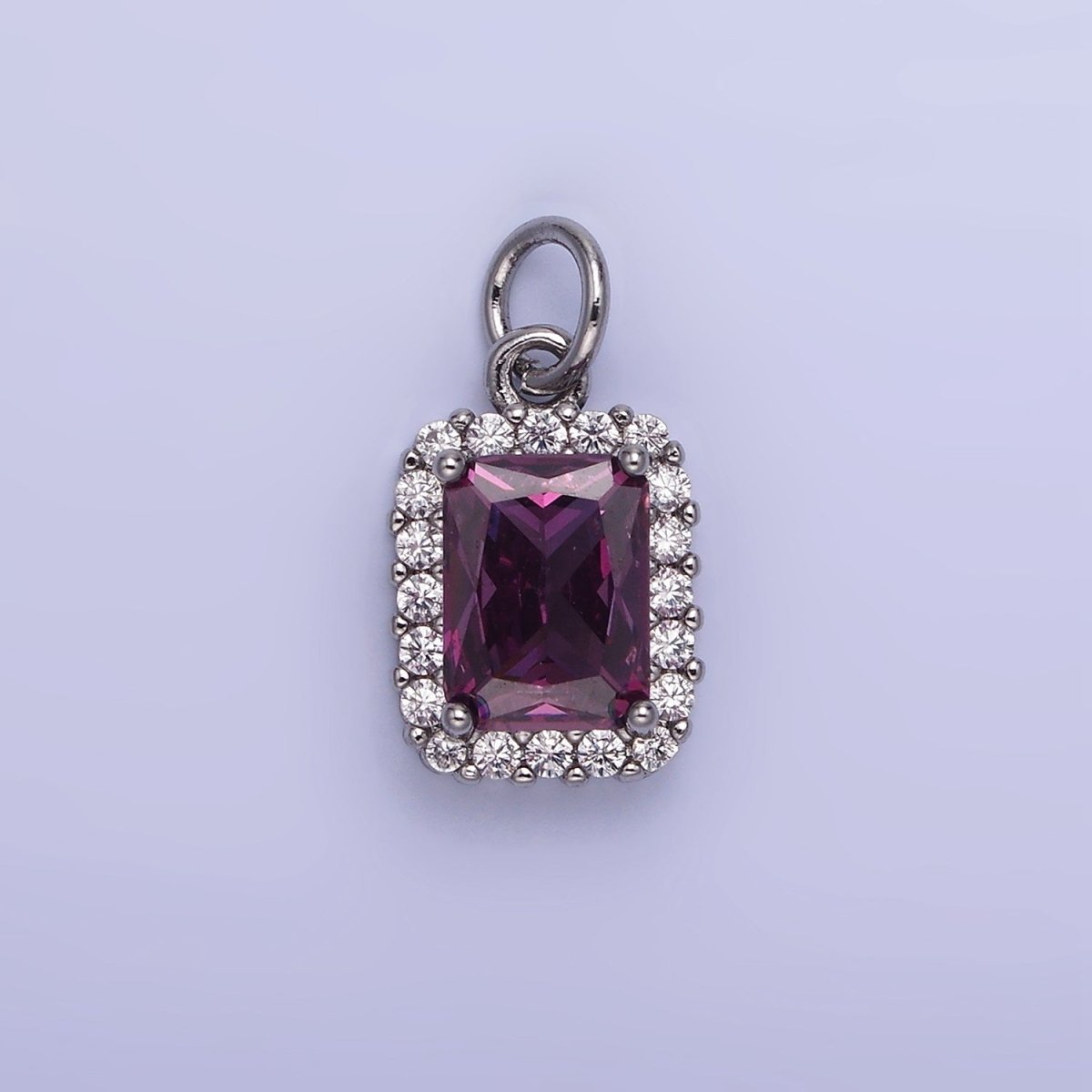 14K Gold Filled Baguette Micro Paved CZ Charm in Gold & Silver | AG768 - AG774 - DLUXCA