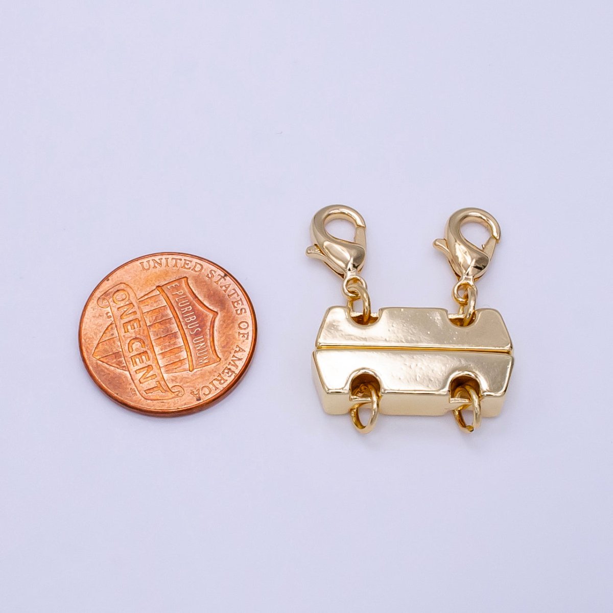 14K Gold Filled Double Lobster Clasps Layered Detangler Findings in Gold & Silver | Z786 - DLUXCA