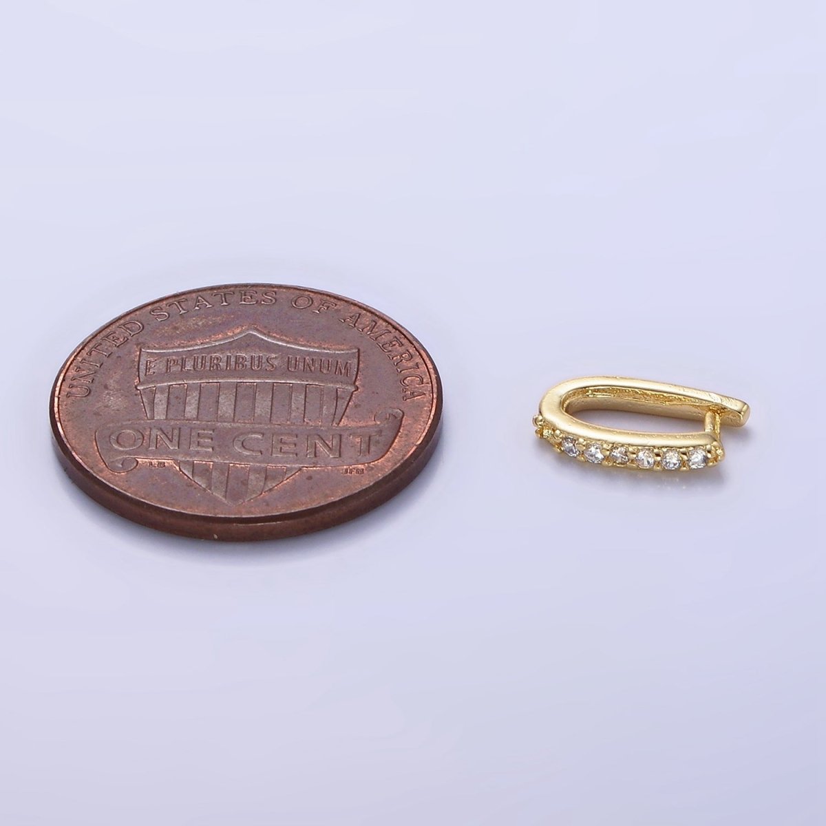 14K Gold Filled Micro Paved CZ Snap Bail Findings | Z766 - DLUXCA