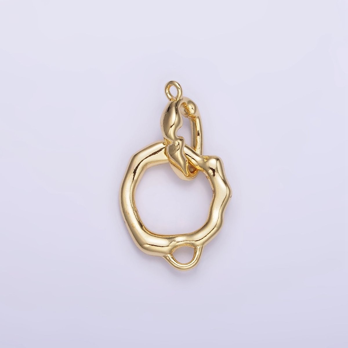 14K Gold Filled Molten Foil Snap Latch Findings Set | Z810 - DLUXCA